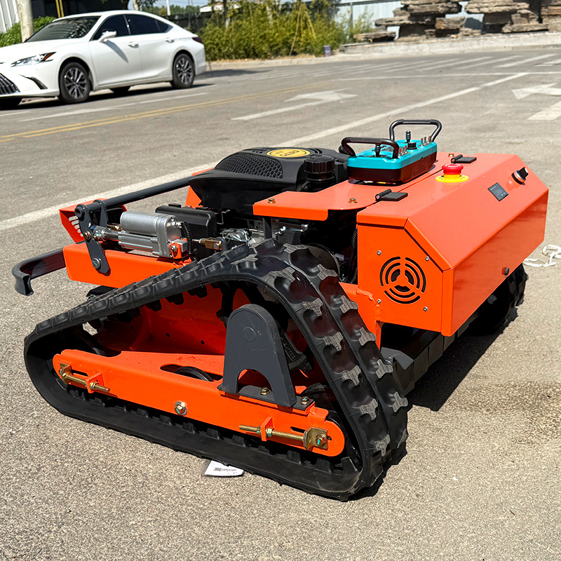 Kundenspezifische Mäh-Raupenmaschine, Grasschneidemaschine, ferngesteuerter Rasenmäher, Raupenroboter, selbstfahrender Garten R