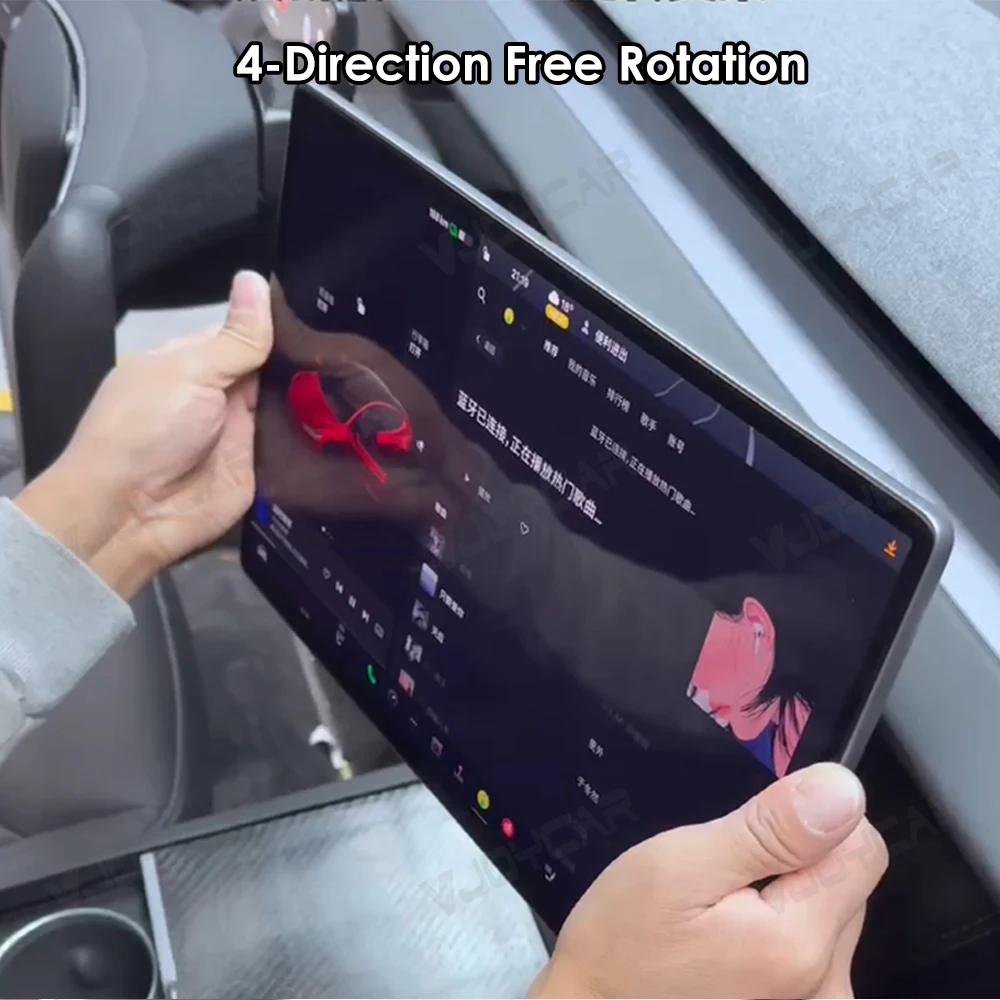 Soporte de rotación de pantalla Vjoycar para Tesla Model 3 Y 3 Highland Y Juniper Monitor Kit de montaje giratorio 40 grados ajuste de 4 direcciones