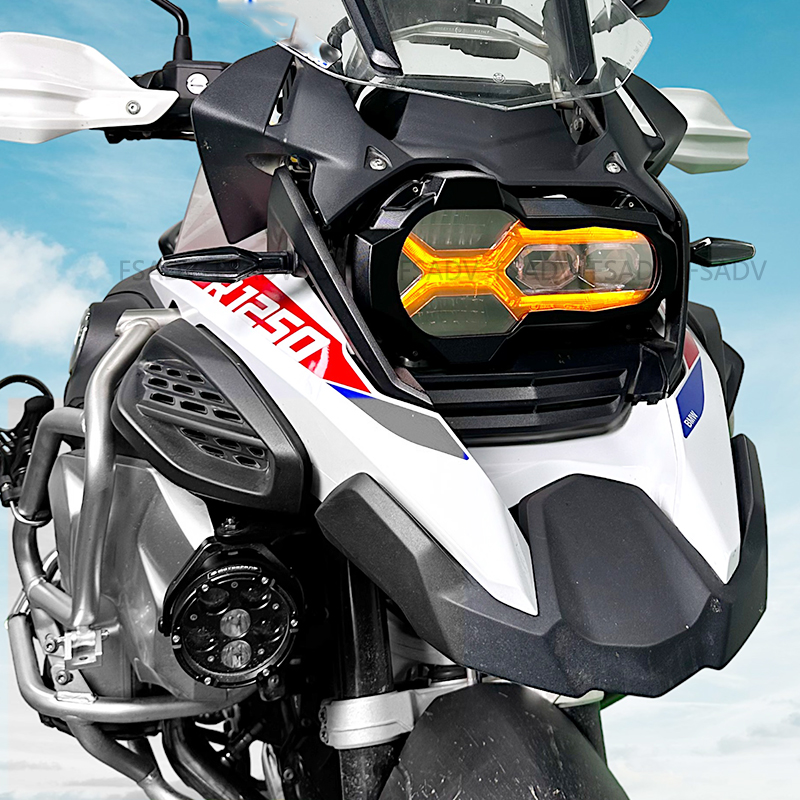 Bmw R1250GS アドベンチャー R1200GS LC ADV 版 R 1250 GS 2013-2023 オートバイヘッドライトプロテクターヘッドライトガードカバー