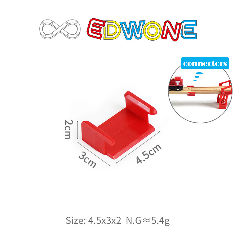 Peças de pista de madeira conectores fixador de madeira trem ferroviário acessórios titular clipes de fixação para trilhos de madeira brinquedos para crianças