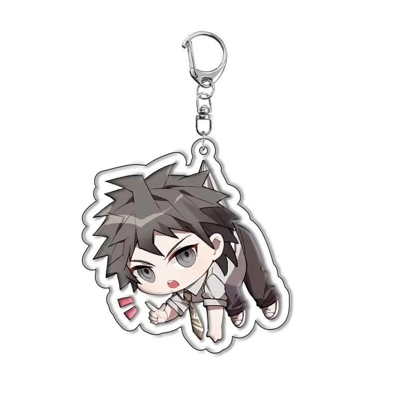 อะนิเมะ Danganronpa: Trigger Happy Havoc พวงกุญแจคอสเพลย์ Nagito Komaeda Hinata Hajime จี้แหวนเกมกระเป๋าอุปกรณ์เสริมของขวัญ