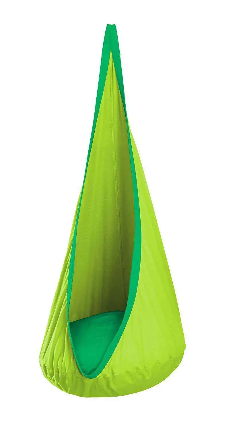 Nova cadeira de suspensão das crianças portátil pára-quedas pano balanço cama modelo pátio interno com almofada inflável cadeira pendurada