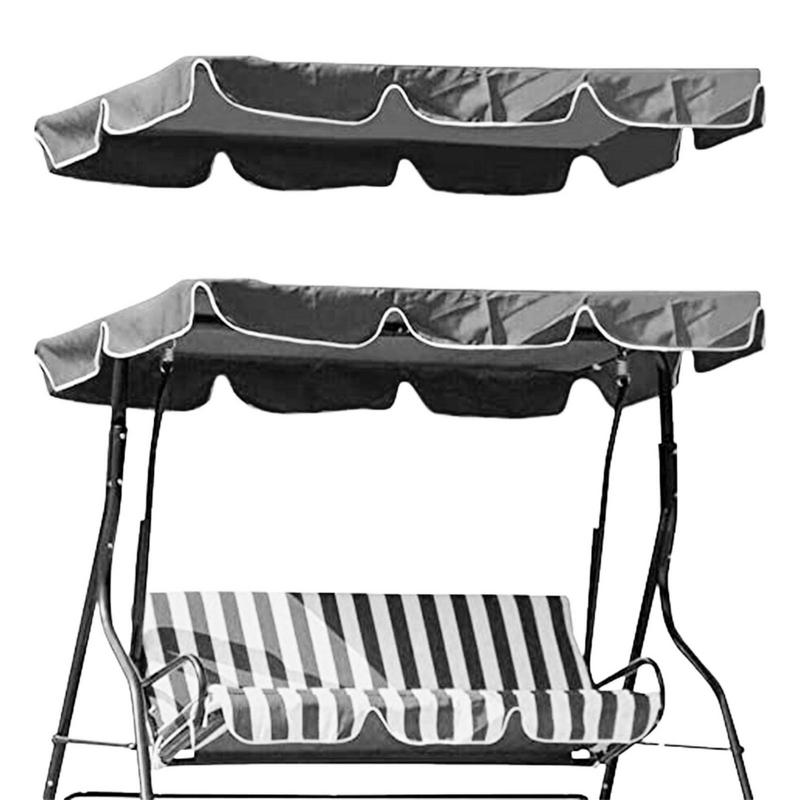 Balanços jardim pátio ao ar livre cadeira de balanço rede dossel verão à prova dwaterproof água telhado dossel substituição cadeira de balanço toldo