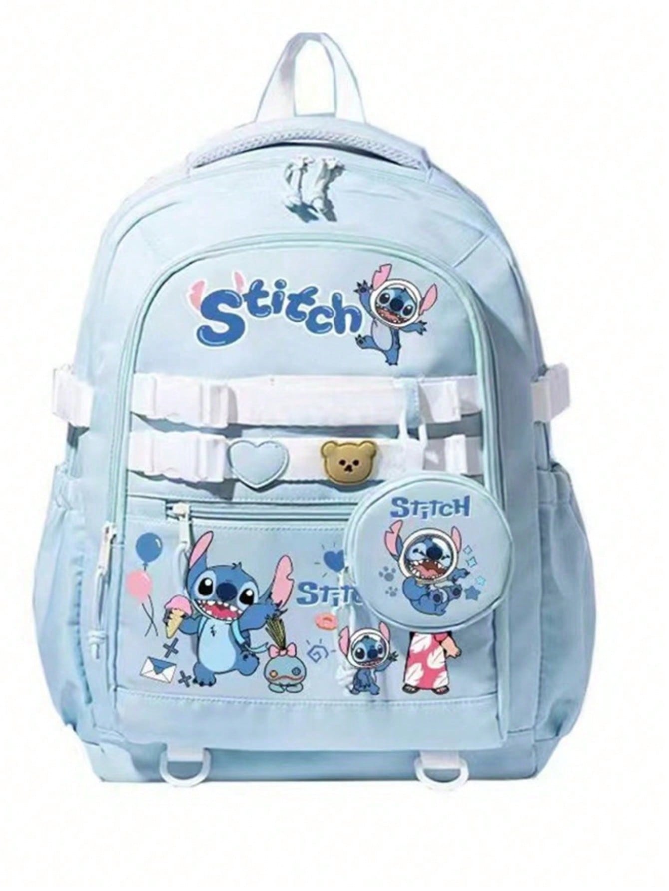 Disney Lilo Stitch Borsa da scuola popolare per bambini e adolescenti Zaino da viaggio per ragazze di grande capacità per studenti di moda