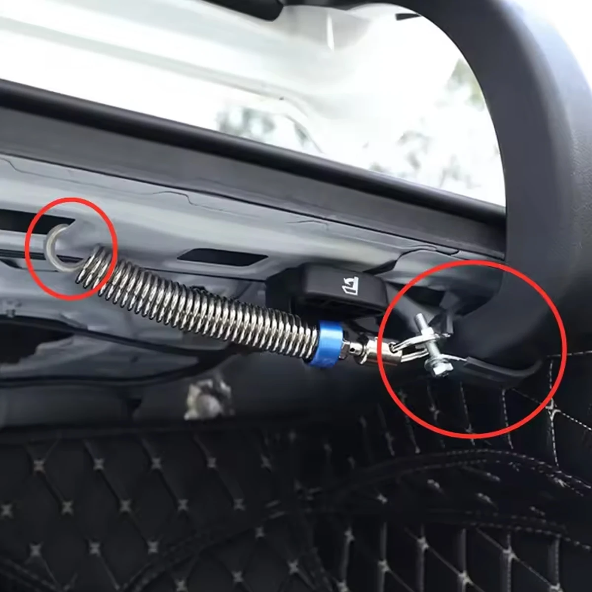 Für Autos Stamm Frühling Werkzeug Heber Automatisch Öffnen Werkzeug Auto Stamm Deckel Frühling Metall Frühling Hebe Gerät Stamm Frühling