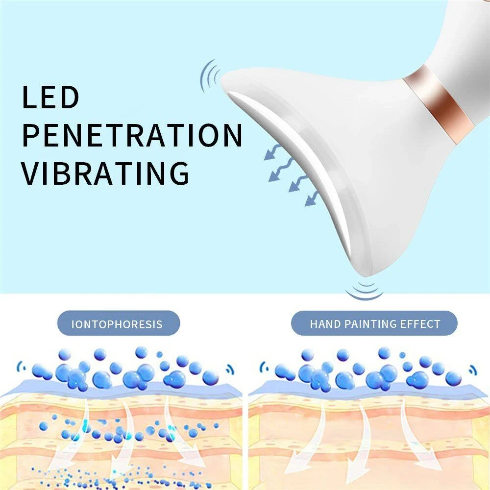Masajeador facial de microcorriente: levanta y firme la piel, reduce las arrugas, rejuvenecimiento de rostro, cuello y ojos