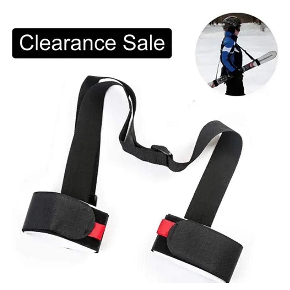 Ski And Pole Carrier Strap Adjustable Ski Shoulder Carrier Strap Portable Ski Holder Straps Skiing Accessories