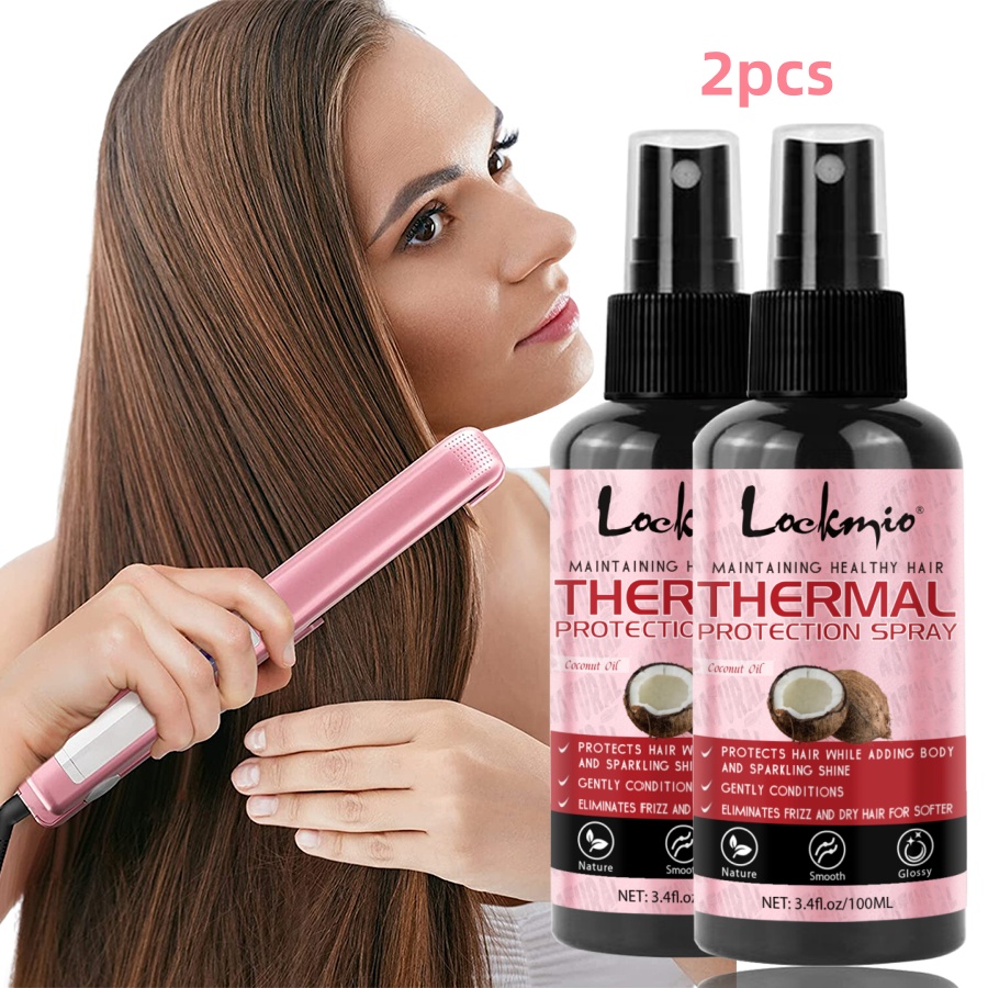 Spray de protección térmica para el cabello, suero Protector térmico, protege el cabello de los rayos UV, acondicionador hidratante para el cuidado del cabello dañado para mujeres