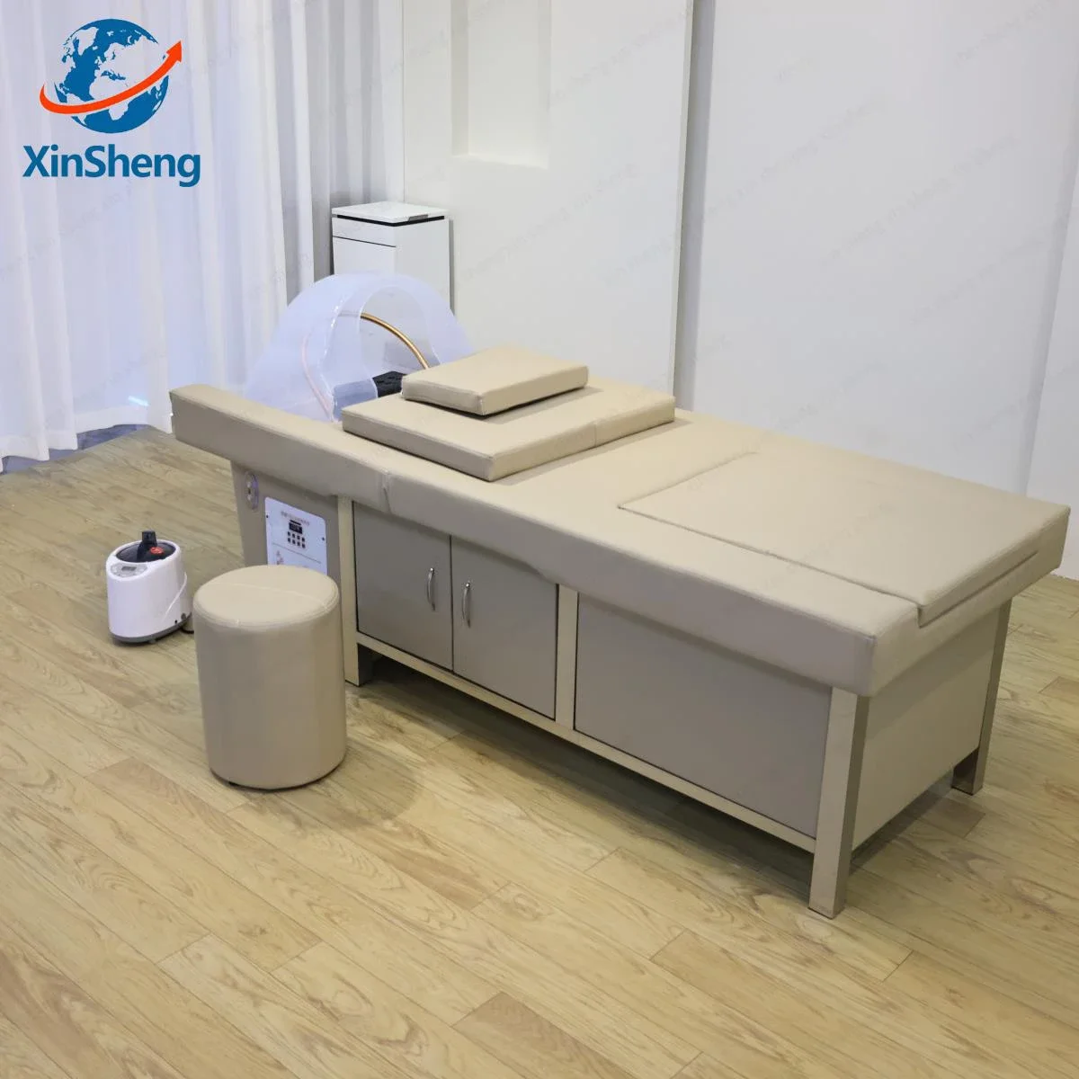 Mesa de massagem para cama de shampoo tailandês XinSheng – Sofá multifuncional para fumigação e lavagem de cabelo para salão de cabeleireiro, móveis para loja de massagem