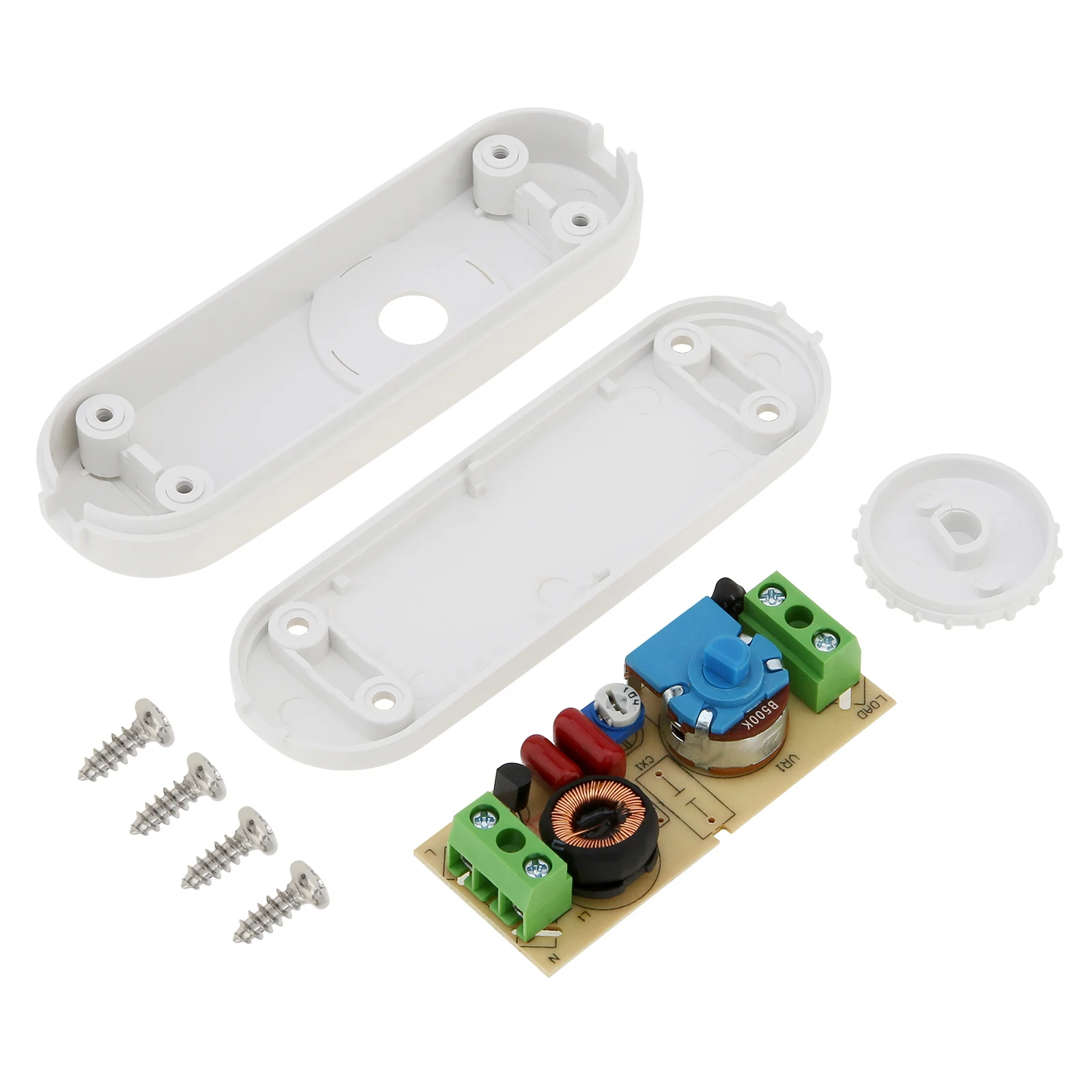 110V / 220V LED Dimmer Switch Full Range Rotary Dimmer Switch Inline Lamp Switch for Table Lamp / LED Lamp / Halogen Bulbs