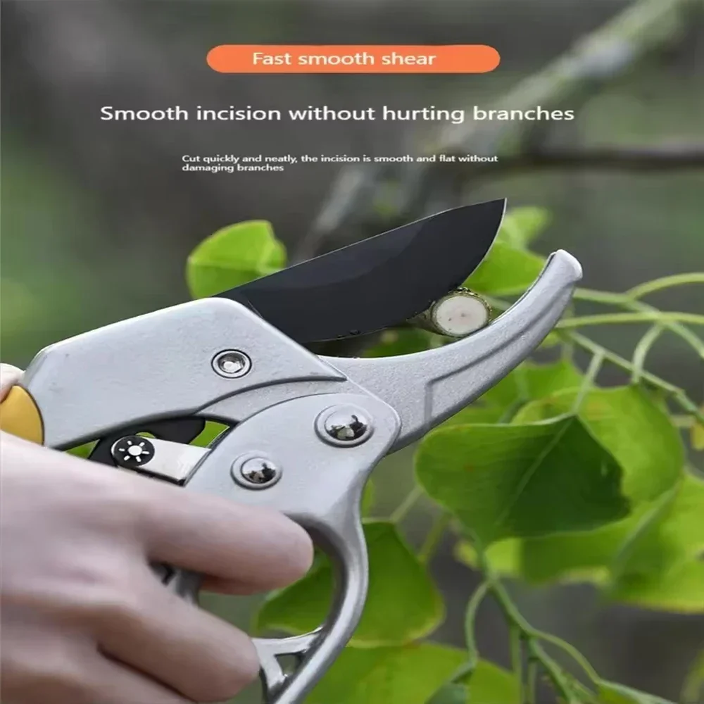 Titanium-Plated Pruning Shears, Ergonomic Alloy Steel, Swift and Efficient for Garden Cuts, Labor-Saving Harvesting