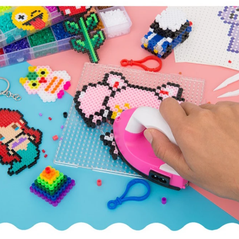 72 สี 5 มม./2.6 มม.ชุดละลายลูกปัด Pixel Art ปริศนา Hama ลูกปัด DIY 3D ปริศนา Handmade ของขวัญฟิวส์ลูกปัดชุดลูกปัดเหล็กของเล่น