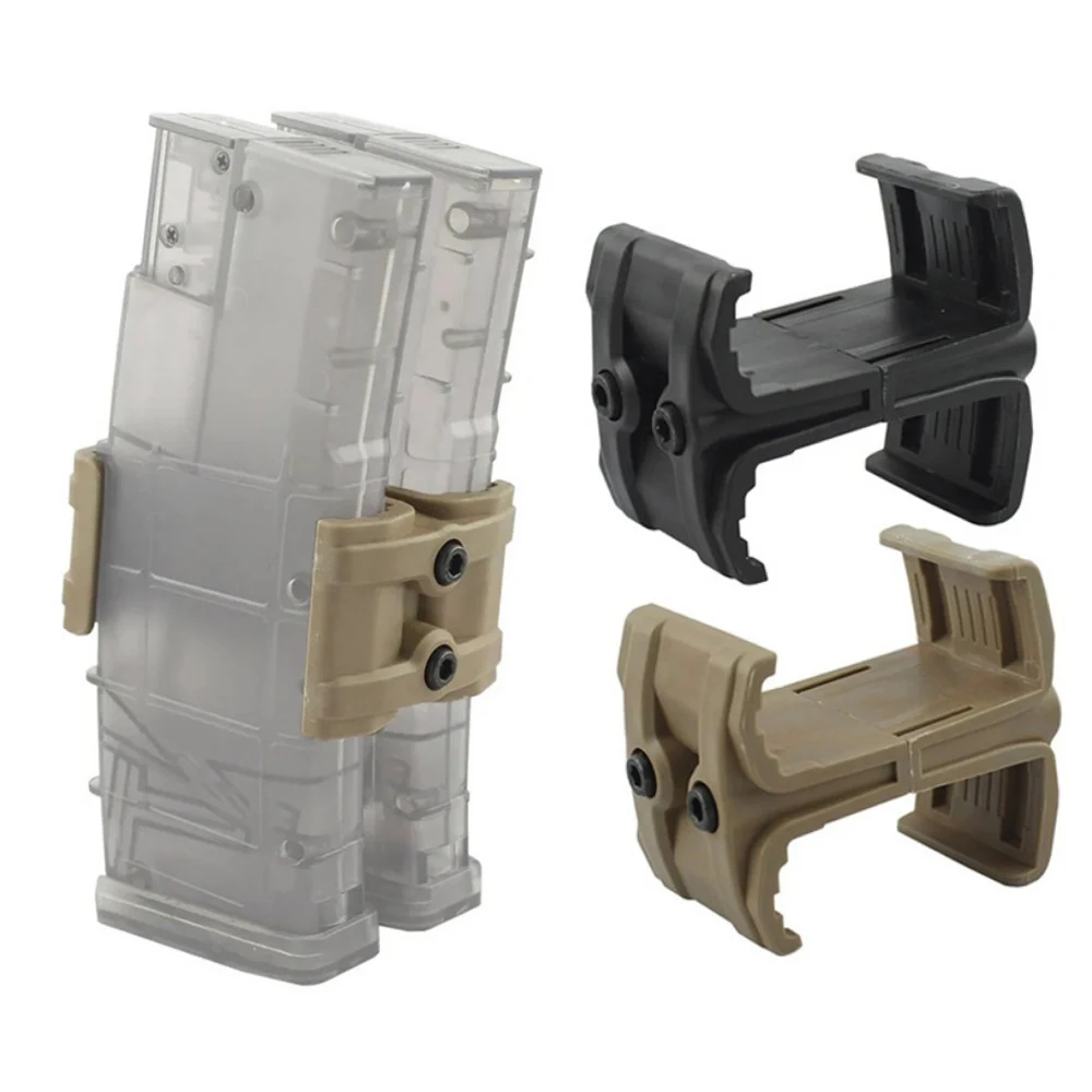 Accoppiatore parallelo per caricatore tattico universale M4 Doppio connettore per caricatore Supporto per clip AR Mag Morsetto Accessori per la caccia