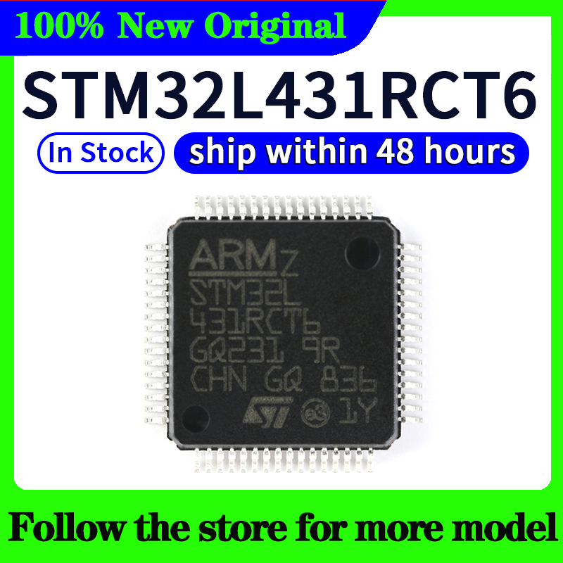 STM32L431RCT6 STM32L431CCT6 STM32L431CBT6 STM32L431CCU6 STM32L431VCT6 En stock Envío 48 horas
