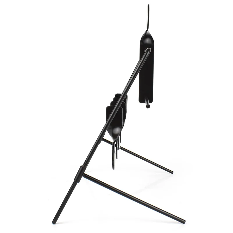 Zlangsports rotative objetivos 4 + 1 Tiroteo Capacitación Hierro objetivo, adecuado para airsoft, fusiles de aire comprimido, pistolas de aire comprimido