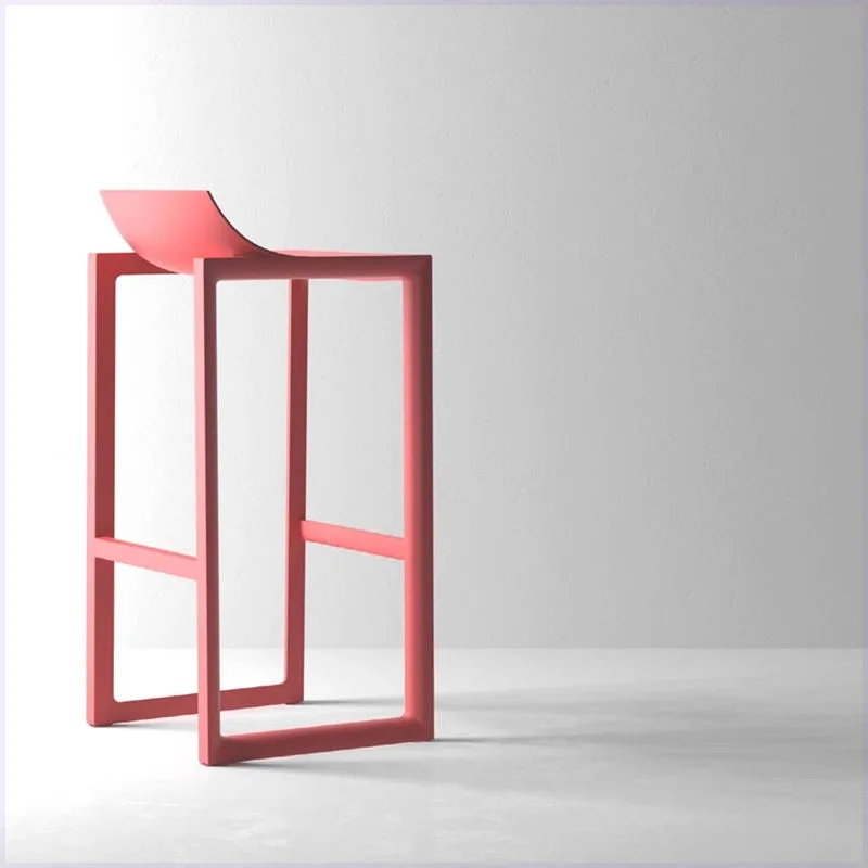 Taburetes de Bar negros de estilo italiano, taburetes de Bar altos de cocina modernos únicos comerciales, mesa resistente barata, Banqueta, muebles de alta gama