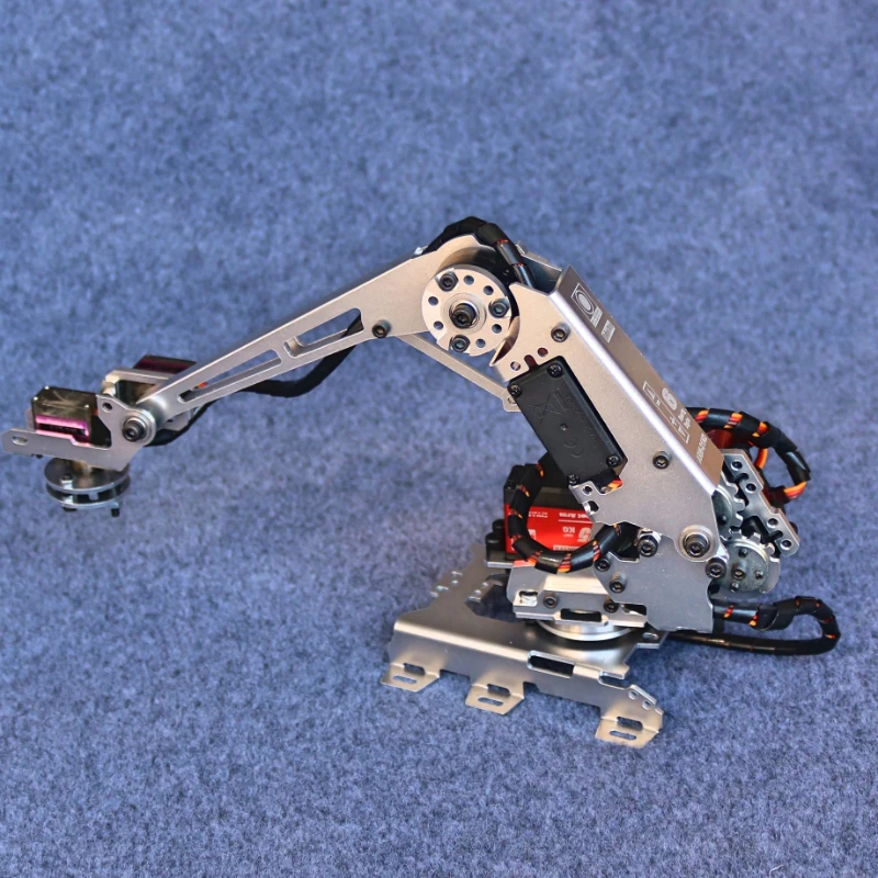 New 6 Dof Robotic Arm Manipulator Industrial Robot Model with MG996R Servos for Arduino Robot Arm DIY Kit Suction Cup STEM Toys
