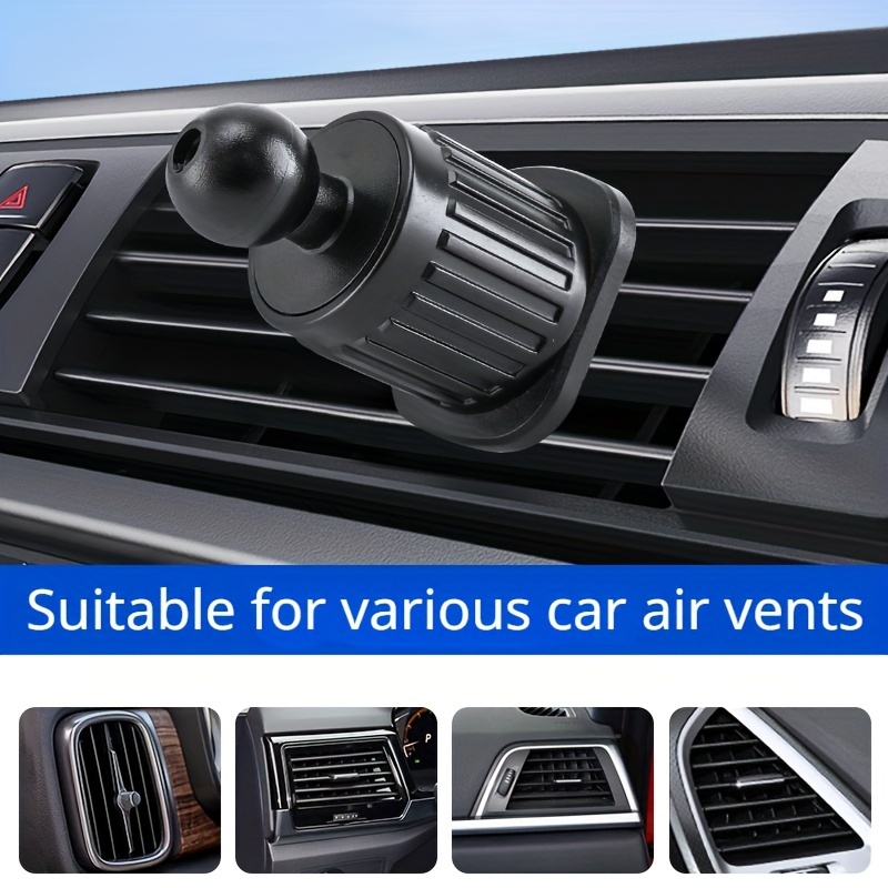 Handy Auto Halterung Basis Auto Luftauslass Befestigungsclip Kugelkopf Zubehör Haken Universal Universal Typ (ohne Spannfutter)