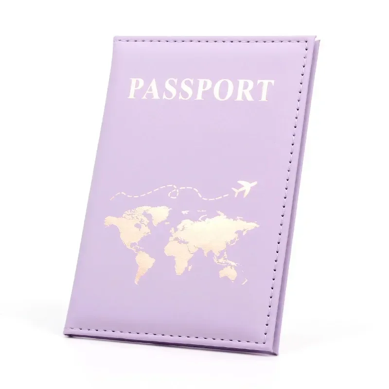 Funda impermeable para pasaporte para mujeres y hombres, funda protectora para pasaporte de viaje a la moda de Pu Leathaer, funda protectora para tarjetas de visita y identificación