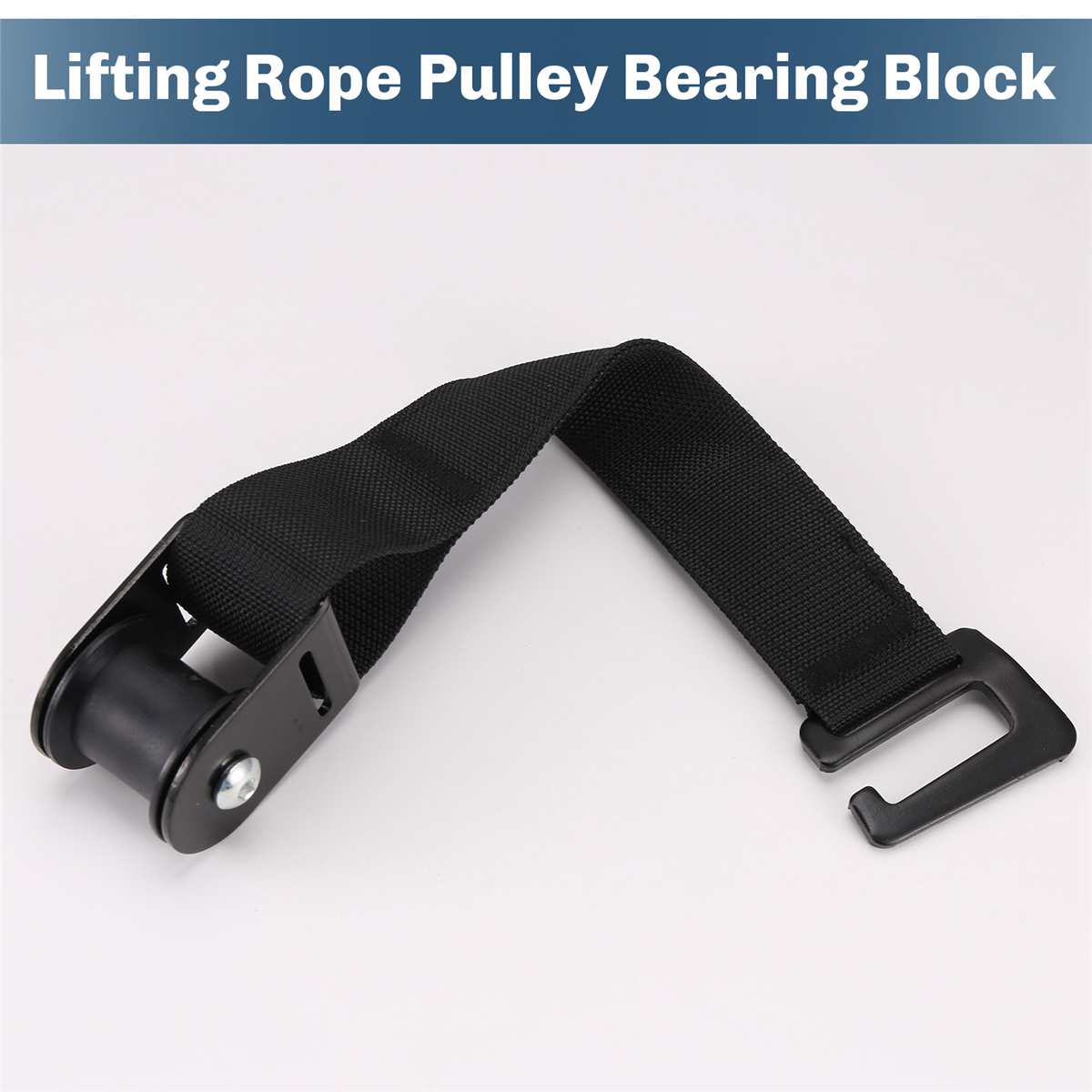 A71P Lifting Rope Pulley Bearing Block Pulley Wheel Portable Heavy Duty Mute Roller DIY Gym Exercise Equipment Webbing Pulley