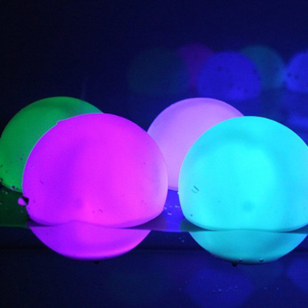 16 Colors Floating Pool Lights 40cm Large Inflatable Pool Beach Ball For Water Pool Party Outdoor Balloon LED Garden Ball Light