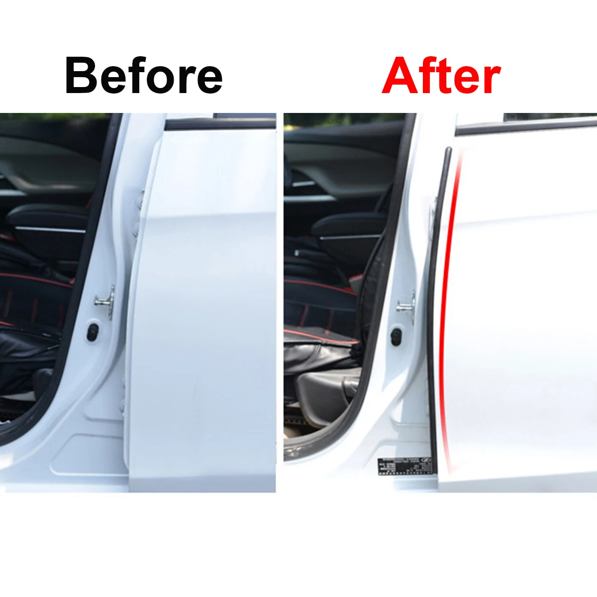 2 Chiếc Xe Cao Su Dây Chất Độn Cửa Xe Ô Tô Weatherstrip Cho B Trụ Cột Bảo Vệ Niêm Phong Dải Keo Tự Động Phụ Kiện Miếng Dán