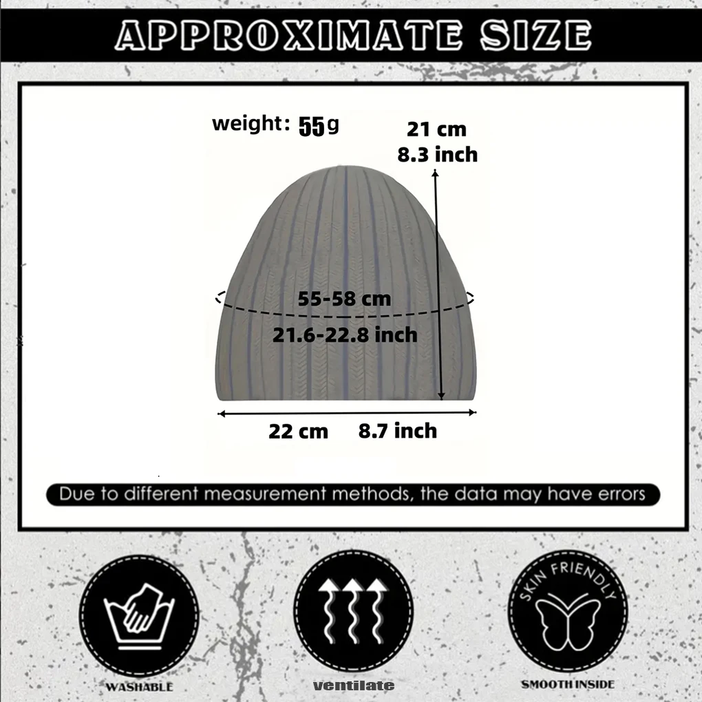 Gorro unisex Y2k, gorro de invierno con gráfico MEA, gorro de punto cálido, gorros de Hip Hop para hombres, bonito gorro Y2k Original para hombre