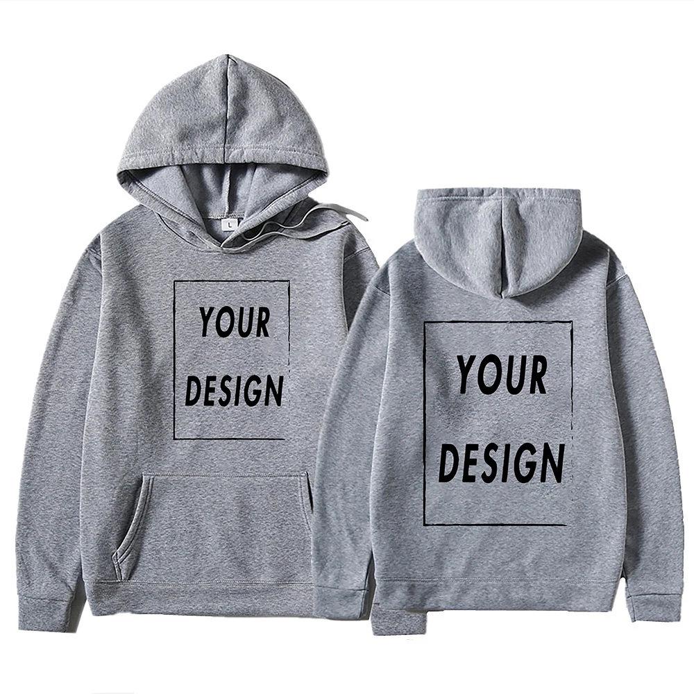 Ihr eigenes Design, Markenlogo/Bild, personalisierbar, überall, für Männer und Frauen, DIY-Kapuzenpullover, Sweatshirt, lässig, Kapuzenpullover, modisch, neu