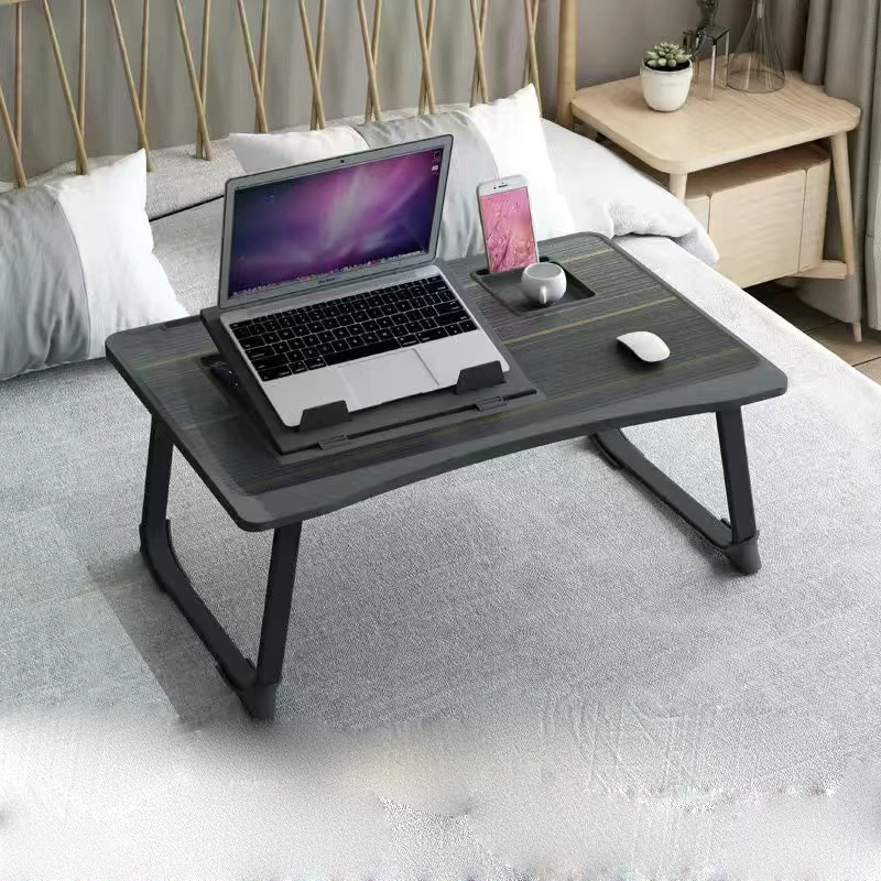 Table de lit pliable, légère, portable, à usage domestique, bureau pour ordinateur portable