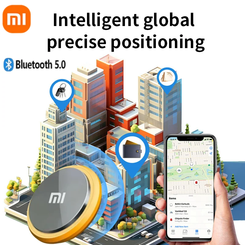 Xiaomi 5G умный Bluetooth анти-потерянный трекер Bluetooth 5,0 напоминание GPS устройство Air Finder локатор отслеживания домашних животных детский кошелек