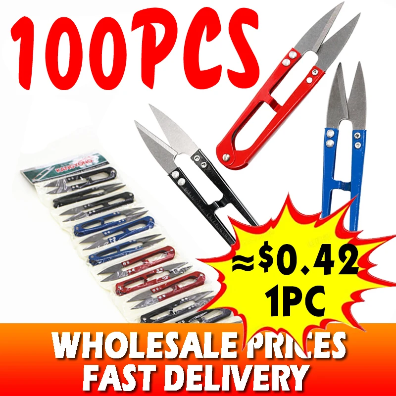 100 Cái/bộ May Khóa Kéo Chéo Nữ Thời Trang May Chất Lượng Cao Hình Chữ U Mùa Xuân May Tự Làm Chủ Đề Sợi Thêu Tool