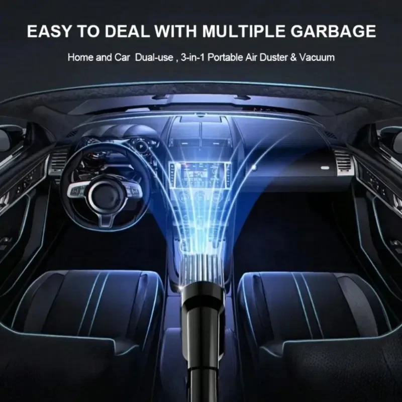 Combinação aspirador de pó carregamento usb carro doméstico aspirador de pó pequeno carro com limpeza poderosa de alta potência totalmente automática