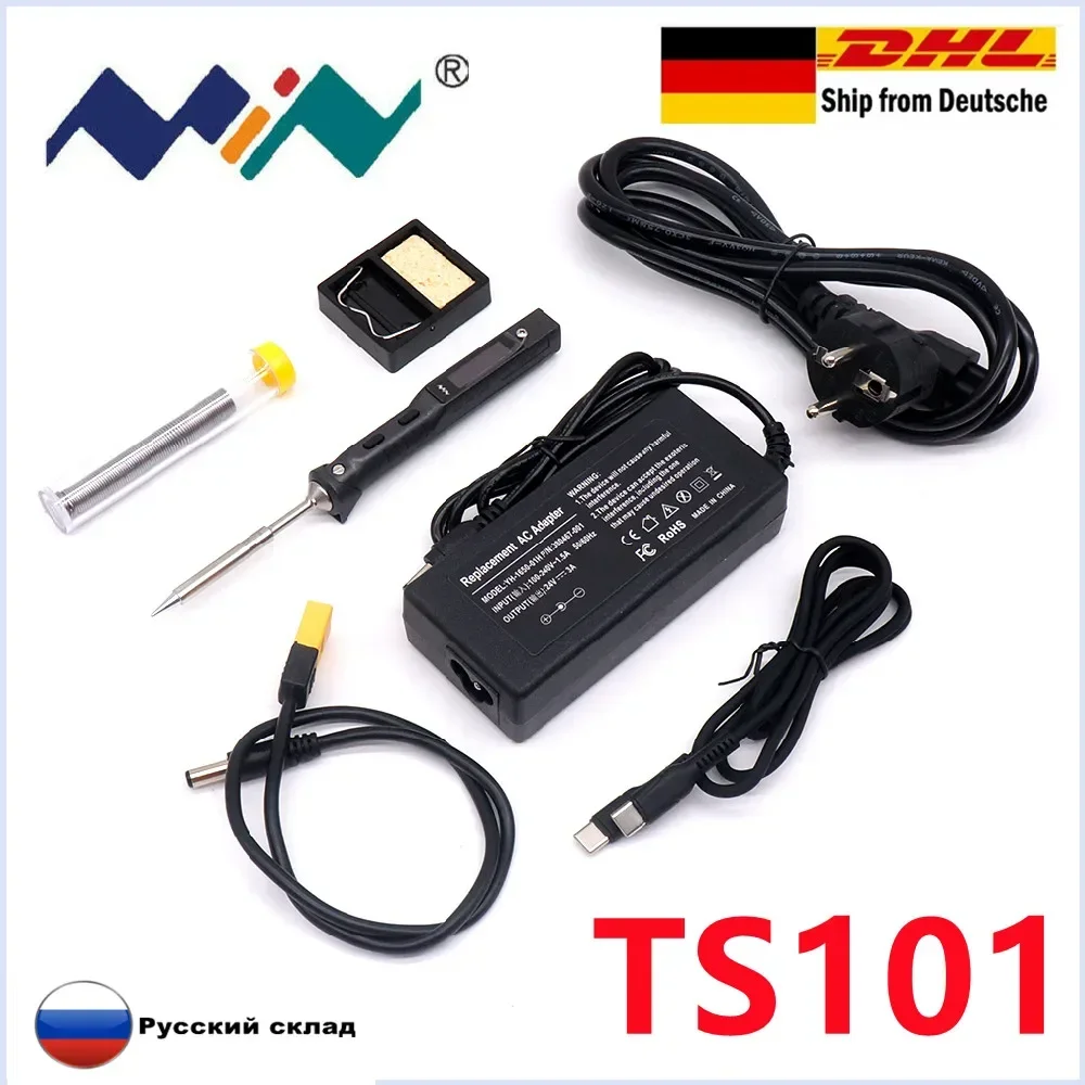 Оригинальный TS101 65 Вт мини-цифровой электрический паяльник с ЖК-дисплеем, программируемый дисплей, цифровая паяльная станция с регулируемой температурой