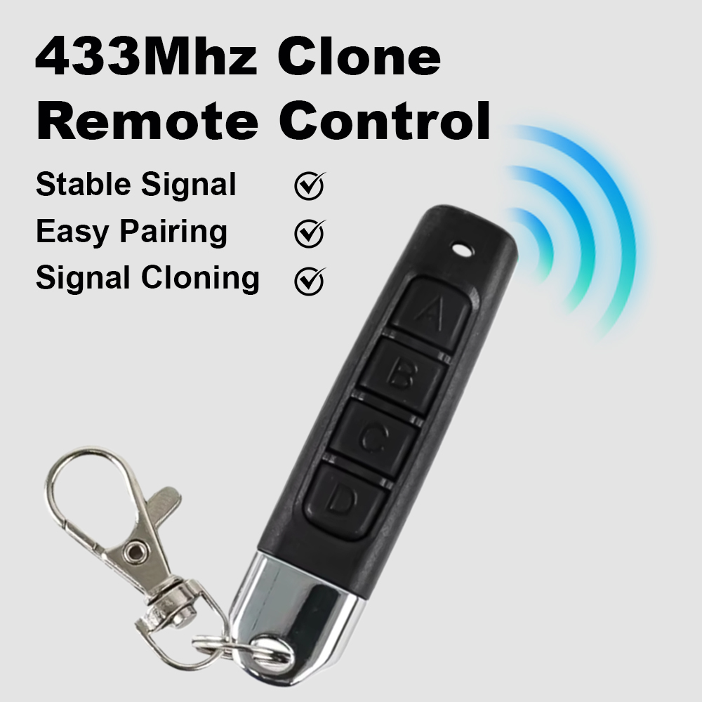 Clonación de 433MHz, Control remoto RF, copia de clon, Control remoto, abridor de puerta de garaje, duplicador de llaves remoto para seguridad del hogar