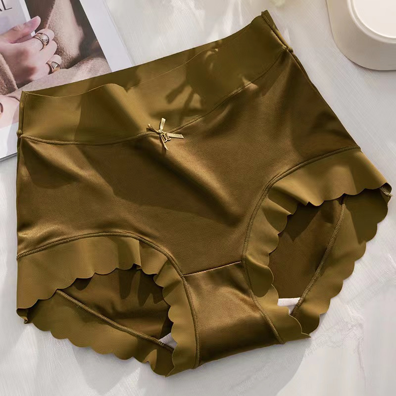 Ice silk Underwear Women's Briefs Soft Sexy High quality Comfortable Abdomen Panties smooth Lingerie