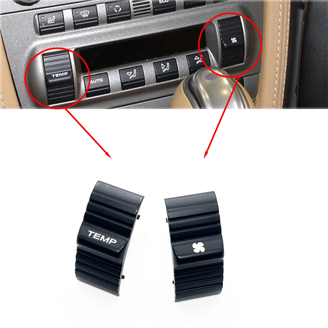 ESIRSUN Control de clima HVAC A/C botón de temperatura apto para Porsche 911 997 Boxster Cayman 987