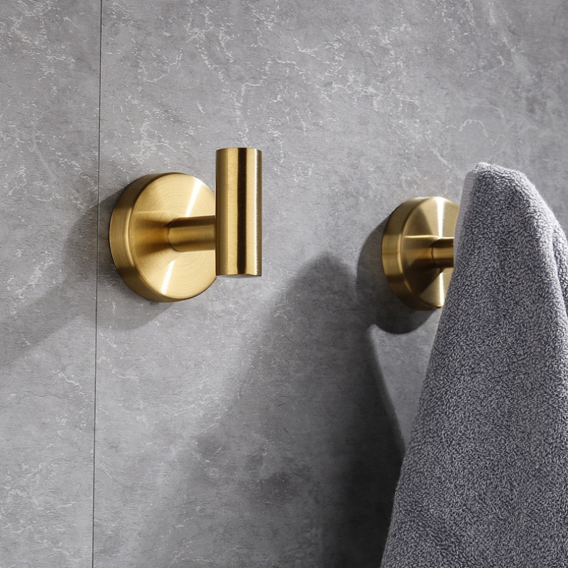 Adhesive/Screw Wall Hooks Key Coat Robe Hanger Kitchen Hardware Rack Shelf Bag Hook Organizer For Hanging Bathroom Accessories