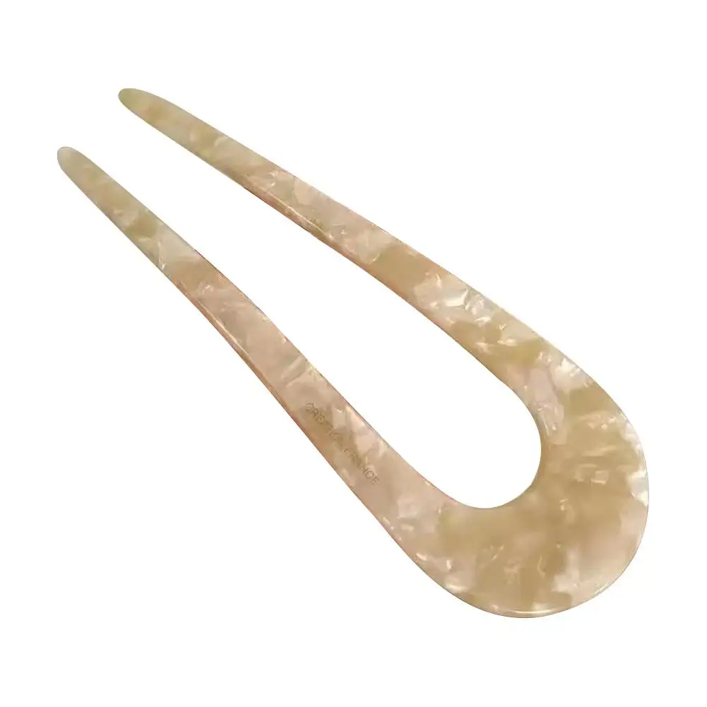 Grampo de cabelo em forma de u feminino cabeça de almôndega pan cabelo hairpin nova cabeça simples chinês estilo moderno temperamento hairpin