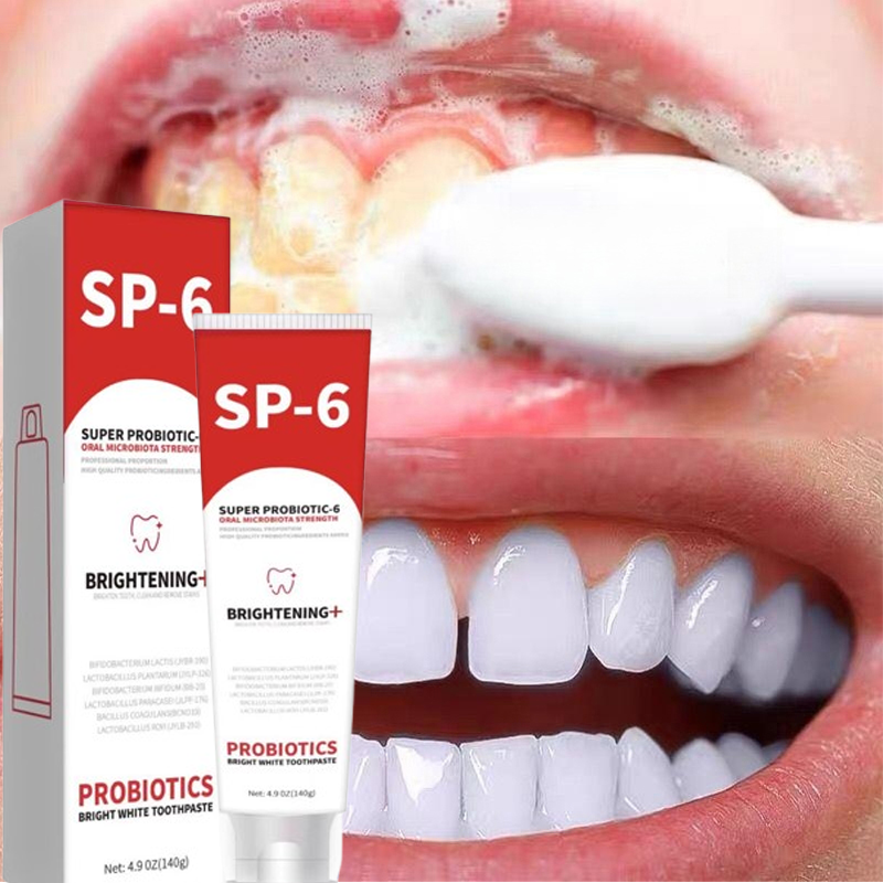 140g SP-6 Probiotische Zahnpasta Aufhellen Zahn Entfernen Plaque Verhindern zahnärztliche karies Oral Hygiene Sauber Frischen Atem Schützen Zahnfleisch werkzeug