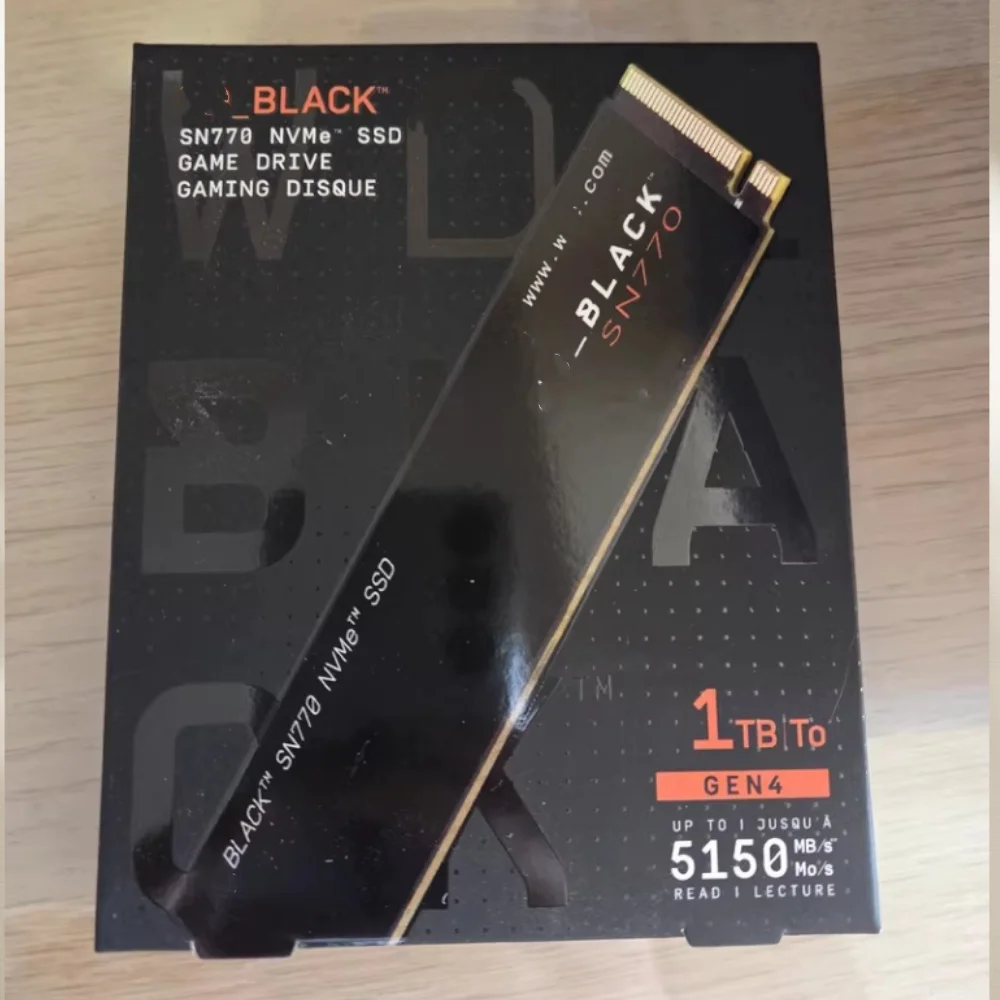 Original para WD Western Digital SN750 SN770 SSD interno 250GB 1TB 500GB 2TB NVMe M.2 2280 PCIe 3,0 4,0 X4 para ordenador portátil de juegos