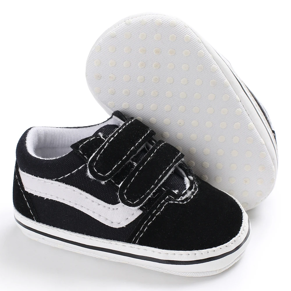 รองเท้าเด็กชายหญิงลายสก๊อตพิมพ์ Casual Canvas Soft Sole ทารกแรกเกิดกีฬา First Walkers รองเท้าเปล Unisex