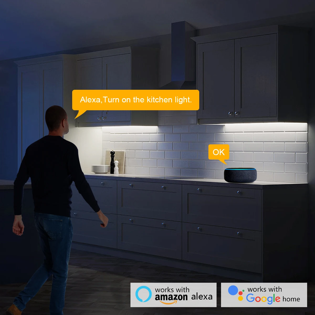 5V USB Tuya スマートライフ WiFi COB LED ストリップ、1M 2M 3M 5M ホワイト/ウォームホワイト調光可能な COB LED ストリップライト Alexa Google Home と連携