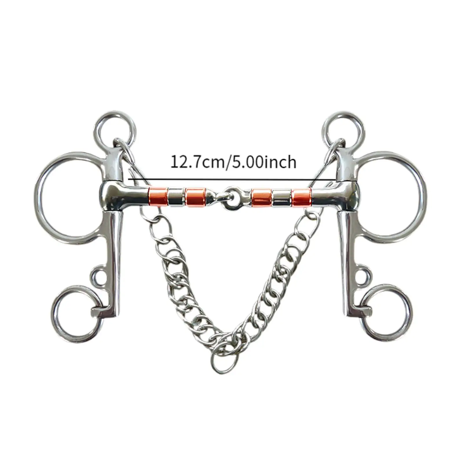 Pferd Bit Training Reitsport Ausrüstung Pferd Kauen Bit mit Bordstein Kette Pferd Training Ausrüstung Allzweck Pferd Tröffel Bit