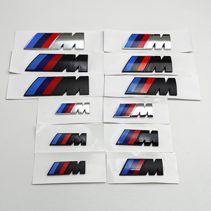 3D ABS Czarne logo M Emblemat Błotnik samochodowy Naklejka na bagażnik Do BMW E39 E46 E36 E90 G20 G30 E60 G22 F30 F10 X3 X5 X6 M Akcesoria