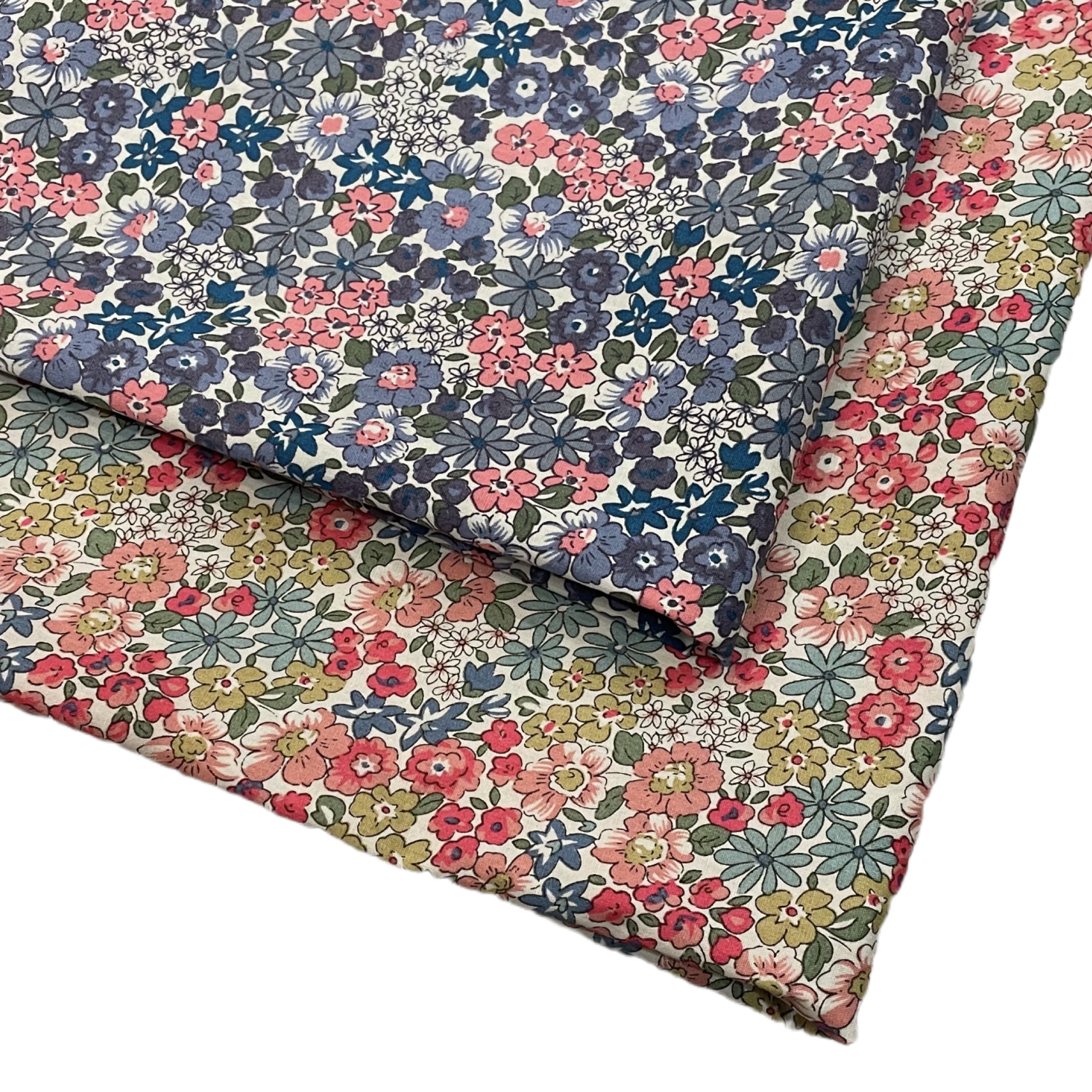 リバティ生地のような自由奔放に生きる赤い花とプランツ100% 純綿40年代,デジタル印刷,縫製,スカート,子供のデザイン