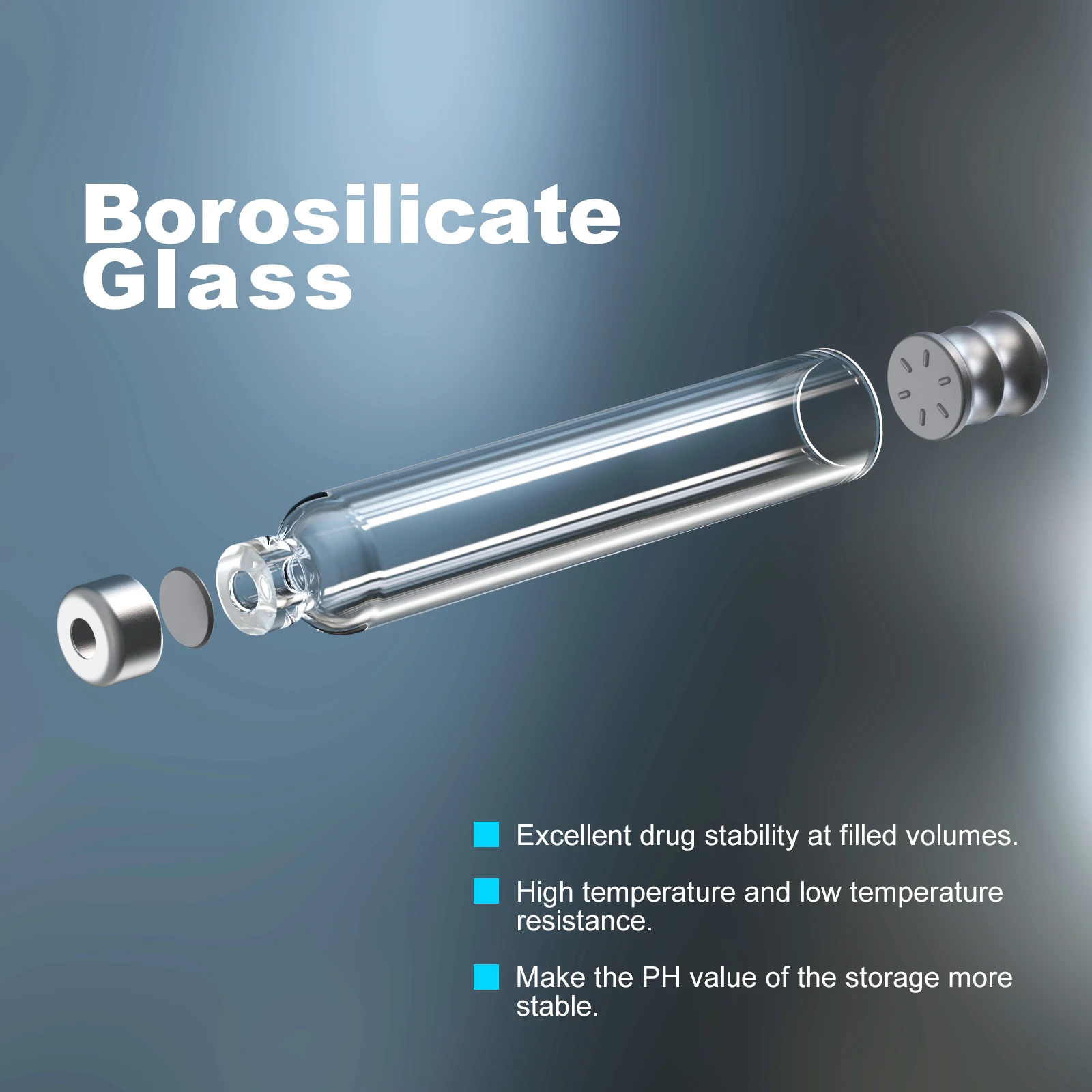 Butelka kasetowa 1,5 ml/1,8 ml/3 ml/4 ml do długopisu do wstrzykiwania insuliny, pakowanie pojedyncze, uniwersalne fiolki 10 szt./20 szt./50 szt./100 szt.