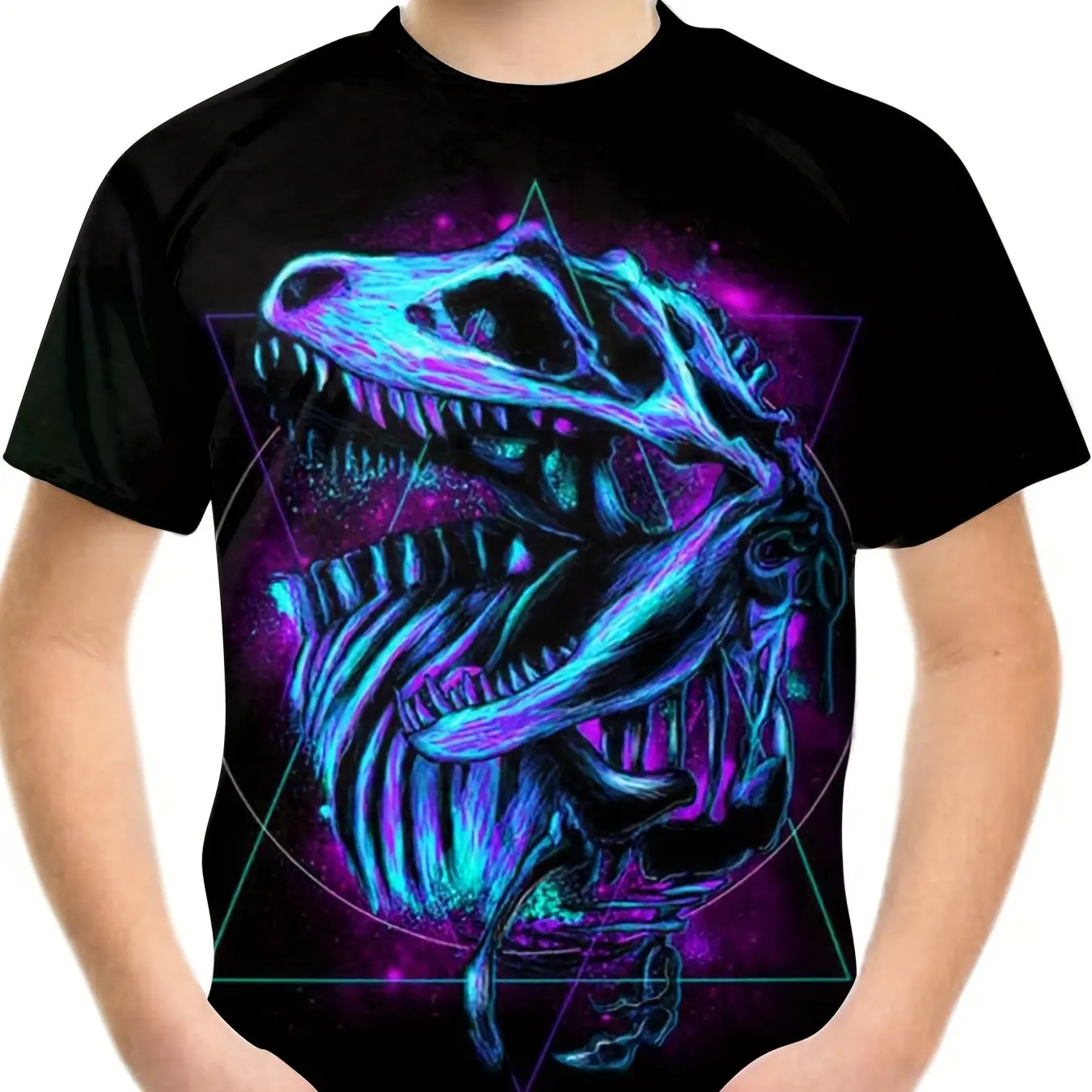 เสื้อผ้าเด็กเสื้อผ้าเด็กเสื้อยืดแขนสั้นเด็กเสื้อยืด 3D ไดโนเสาร์พิมพ์สบายๆเด็กเสื้อผ้าฤดูร้อนเสื้อผ้าเด็กหญิง Tops TEE