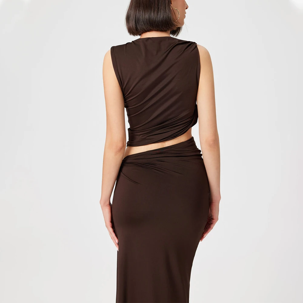 Talenza-女性用ニットプルオーバーとロングスカートセット,モノクロ,スリム,カジュアル,バケーション,2ピースセット,新品