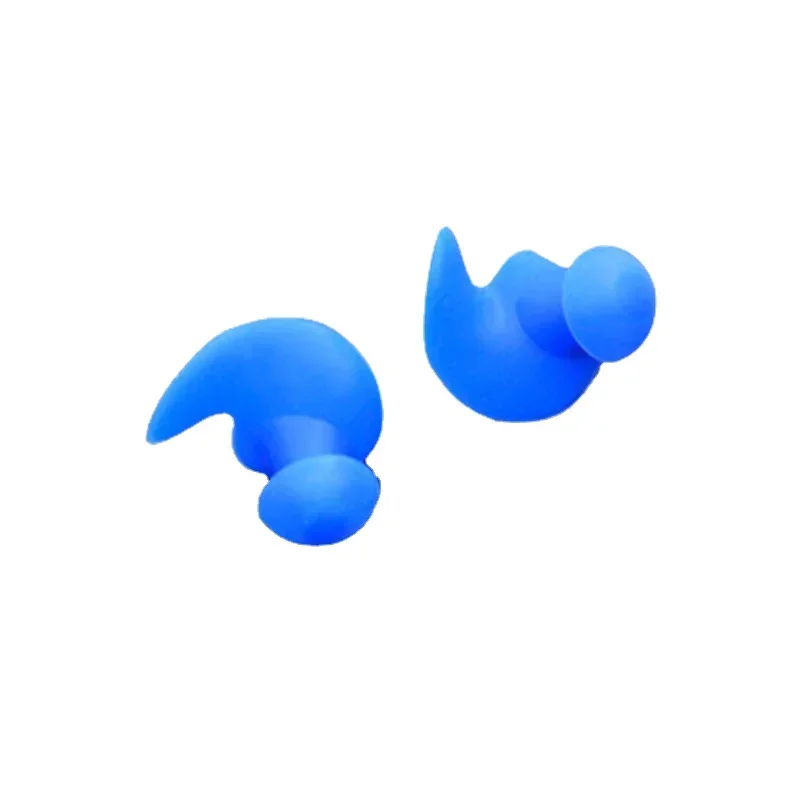 1 par de tampões de ouvido de natação à prova d'água com caixa de silicone macio espiral plugue de ouvido anti ruído para dormir ronco acessórios de mergulho