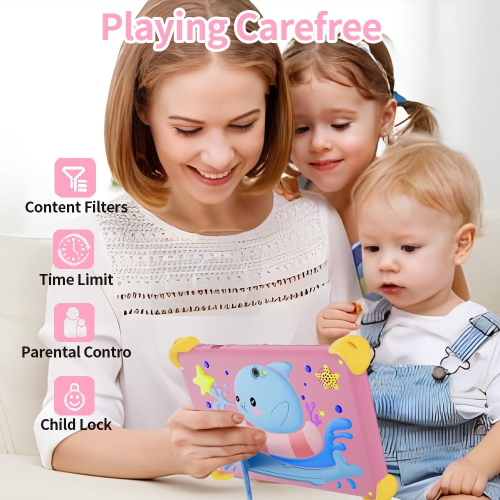New Kids' Tablet 7 Inch children's tablet 4GB RAM 64GB ROM Android Learning and education Tablet, Google Play 5G WiFi tablet